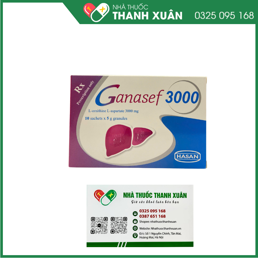 Ganasef 3000 hỗ trợ điều trị bệnh gan cấp tính hoặc mạn tính